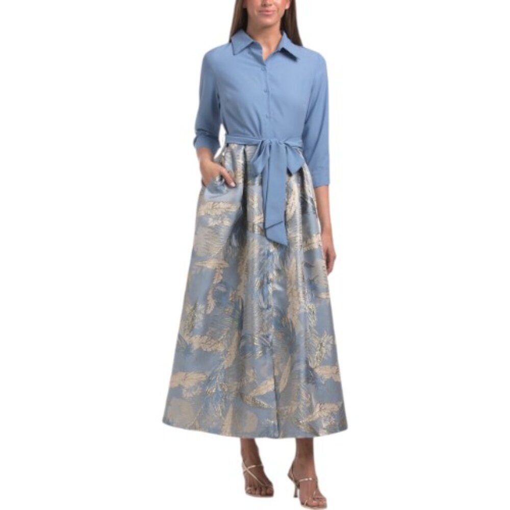 NANCY YANG Shirt Dress Gown